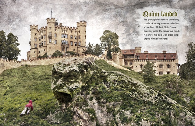 Climbing to Schloß Hohenschwangau